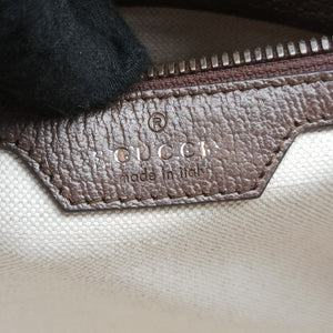 Pre-owned Gucci Interlocking G Tiger Beige×Brown PVC coated canvas×Leather 659983 shoulderbag | stylenewstar