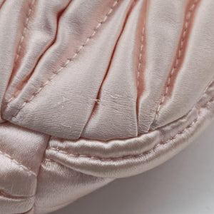 Pre-owned Miu Miu Wander Matelasse hobo Pink Satin 5BC125 shoulderbag | stylenewstar
