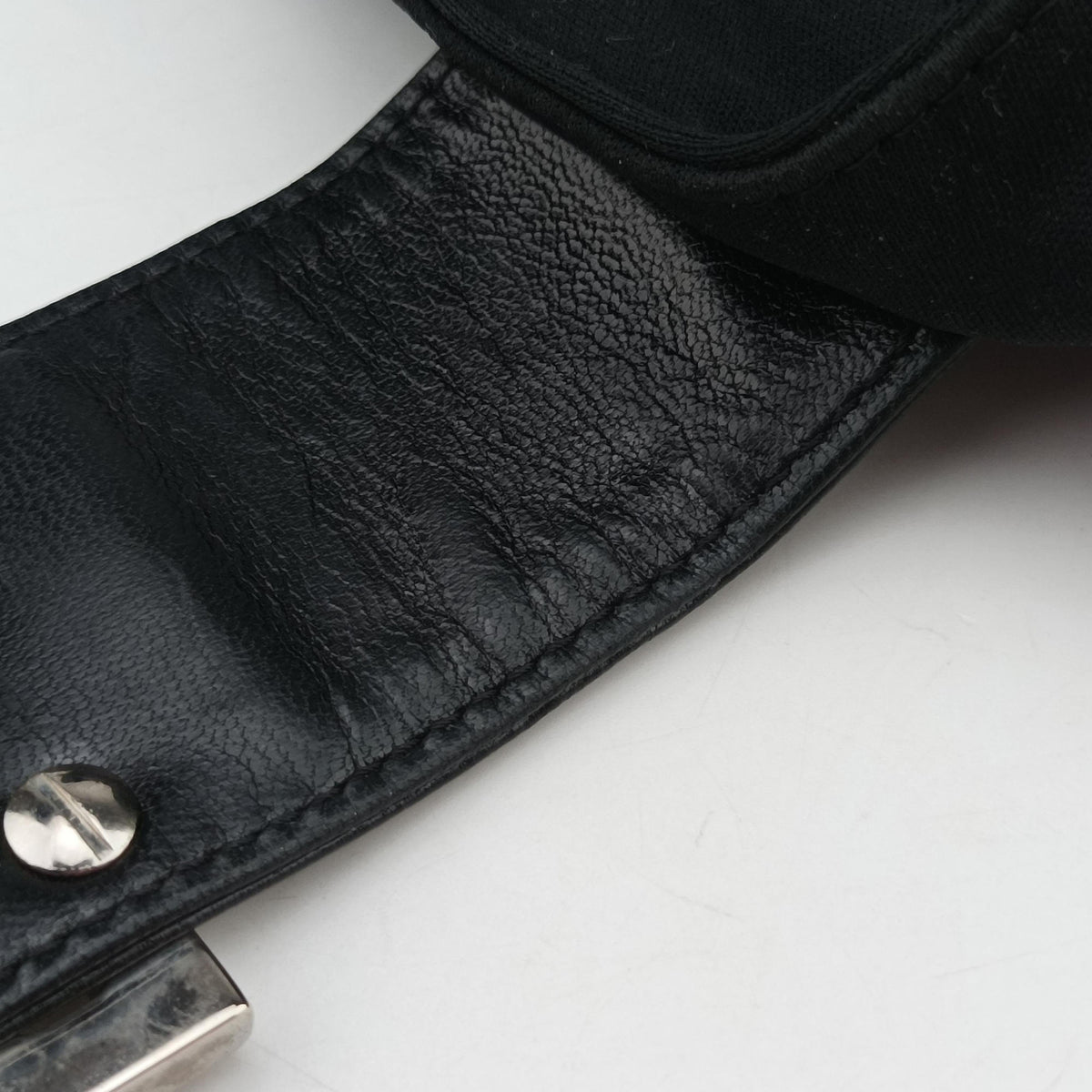 Pre-owned Fendi croissants Black cloth 26724 shoulderbag | stylenewstar