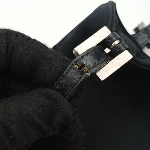 Pre-owned Fendi croissants Black cloth 26724 shoulderbag | stylenewstar