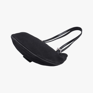 Pre-owned Fendi croissants Black cloth 26724 shoulderbag | stylenewstar
