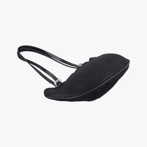 Pre-owned Fendi croissants Black cloth 26724 shoulderbag | stylenewstar