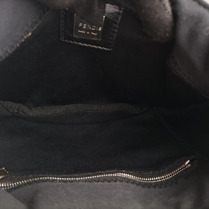 Pre-owned Fendi croissants Black cloth 26724 shoulderbag | stylenewstar