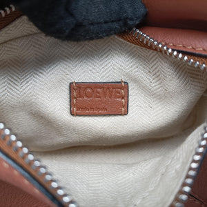 Pre-owned Loewe Puzzle Brown Leather  shoulderbag | stylenewstar