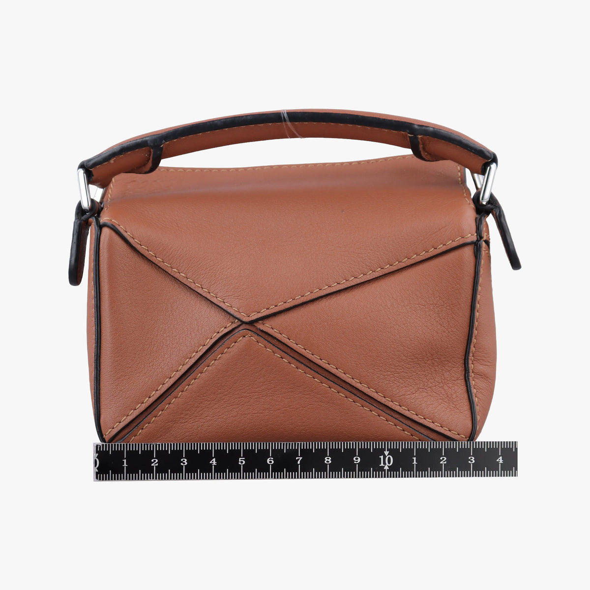 Pre-owned Loewe Puzzle Brown Leather  shoulderbag | stylenewstar