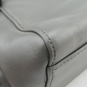 Pre-owned Fendi PEEKABOO Blue×Gray Leather 8BN244 shoulderbag | stylenewstar