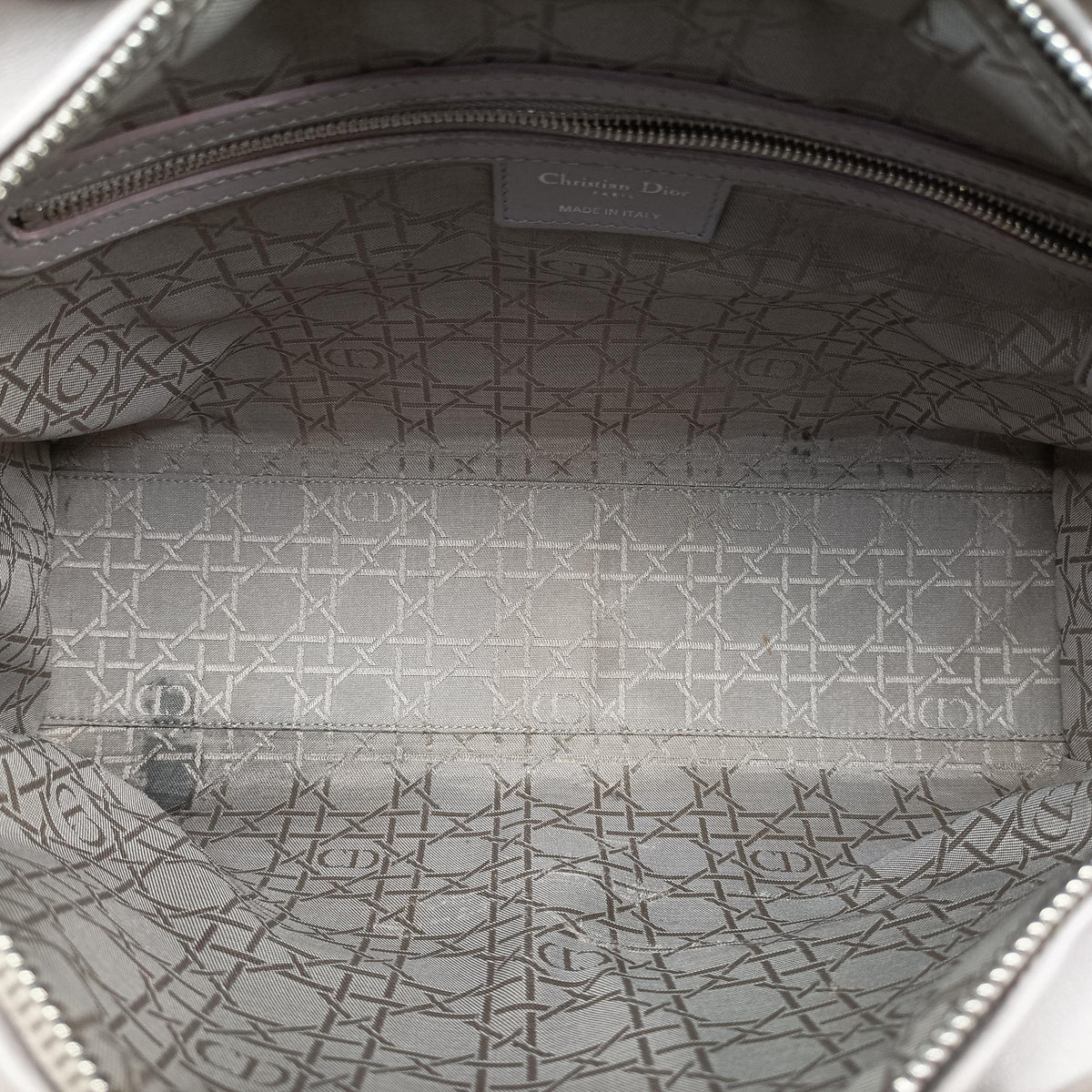Vintage Christian Dior Lady Dior Grey lambskin  handbag | stylenewstar