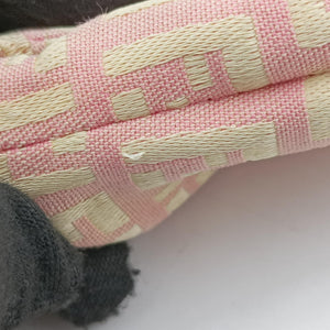 Secondhand Fendi Zucchino Baguette Pink Canvas×Leather 8BR002 shoulderbag | stylenewstar