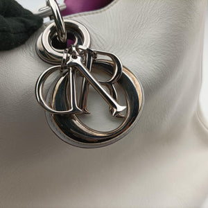 Secondhand Christian Dior Diorissimo White Leather  shoulderbag | stylenewstar