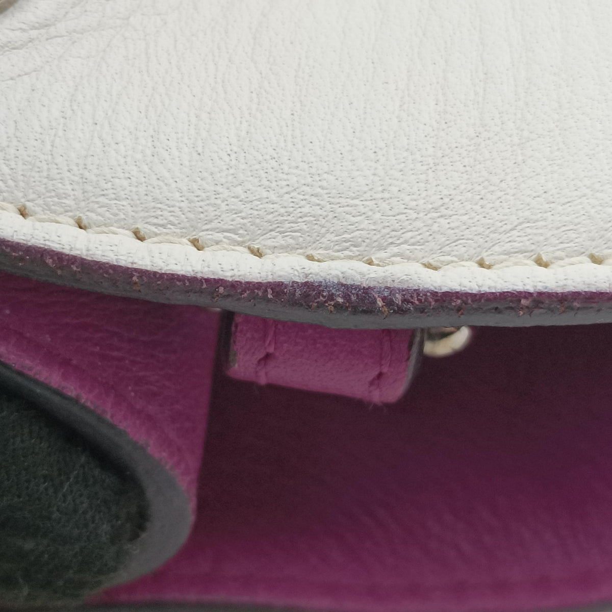 Secondhand Christian Dior Diorissimo White Leather  shoulderbag | stylenewstar