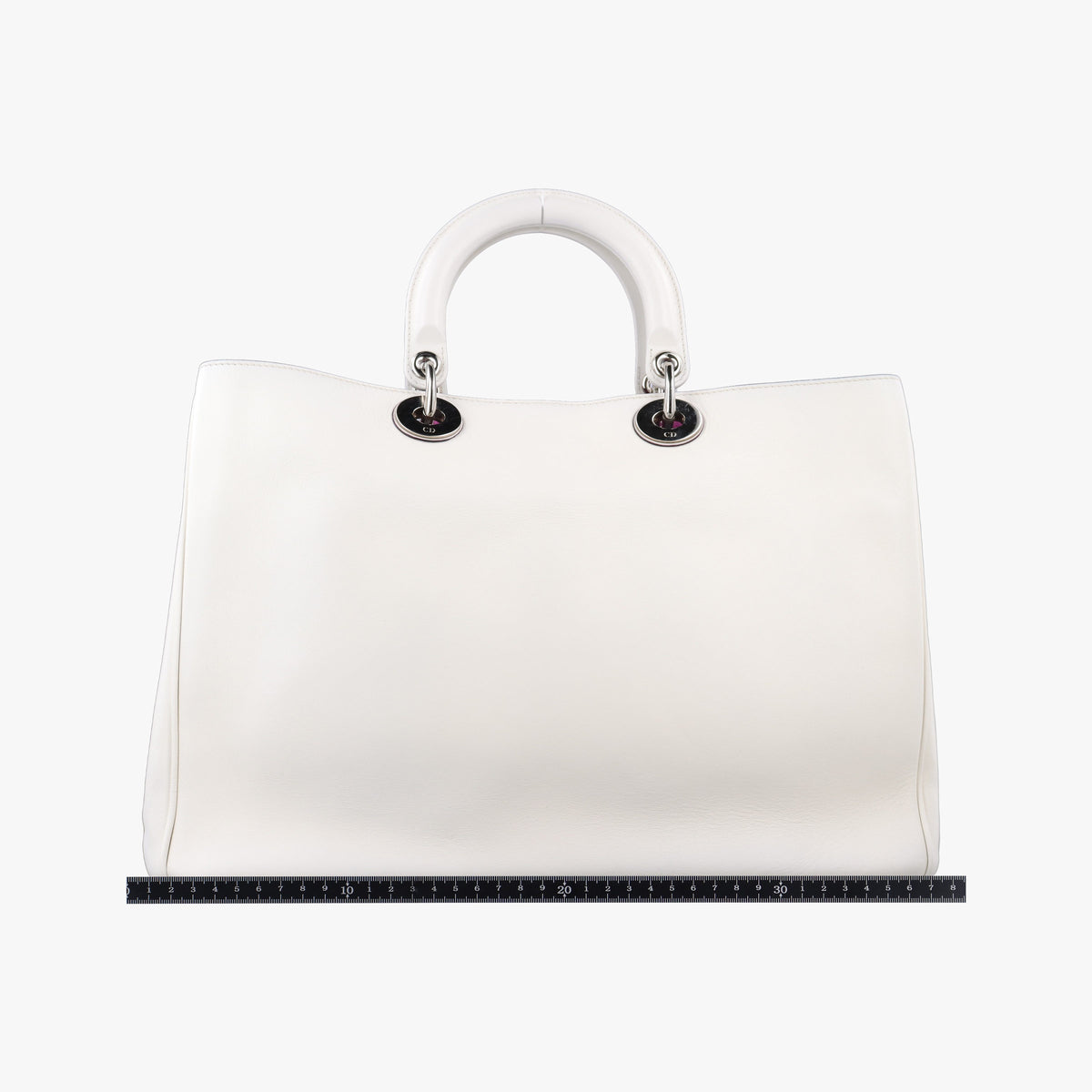 Secondhand Christian Dior Diorissimo White Leather  shoulderbag | stylenewstar