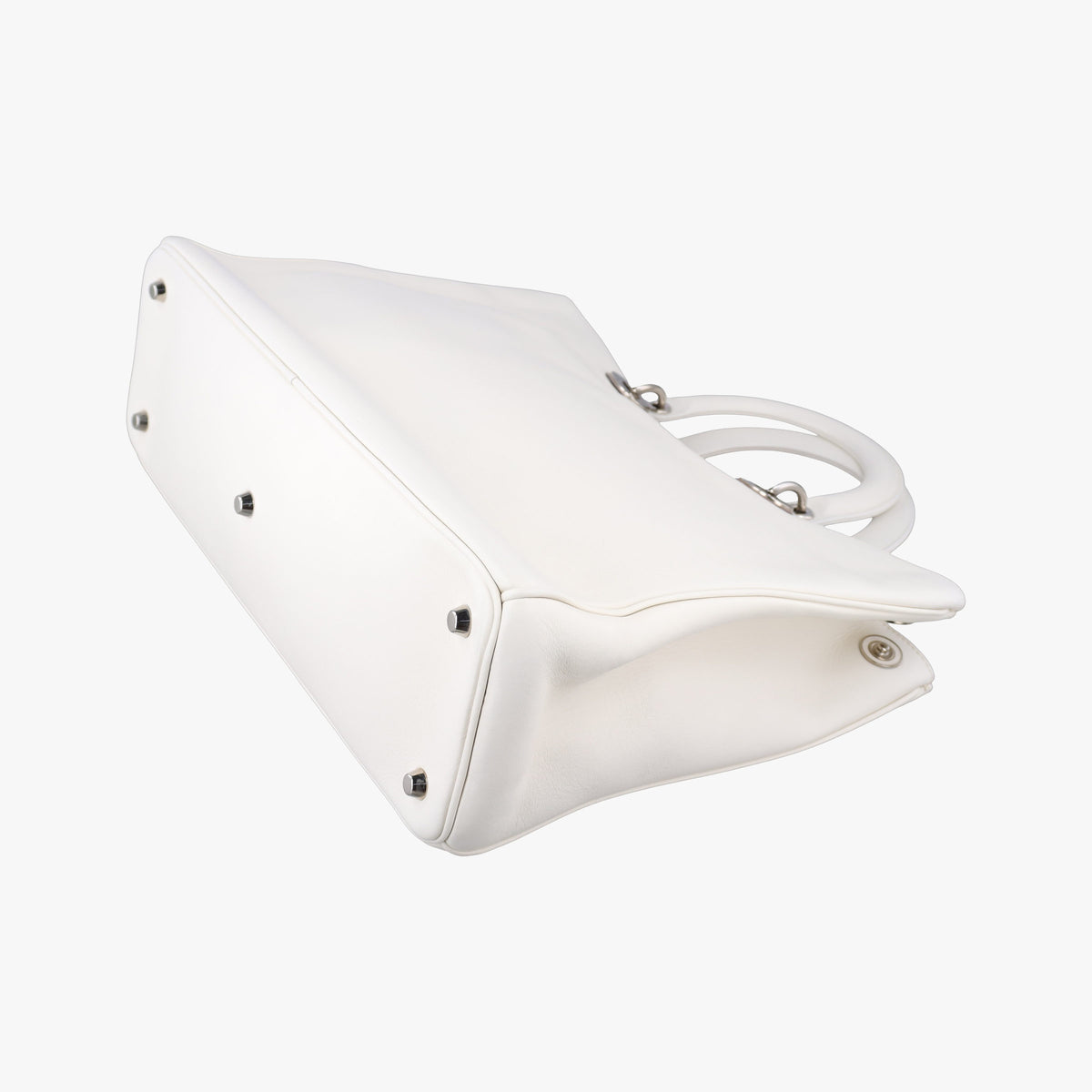 Secondhand Christian Dior Diorissimo White Leather  shoulderbag | stylenewstar