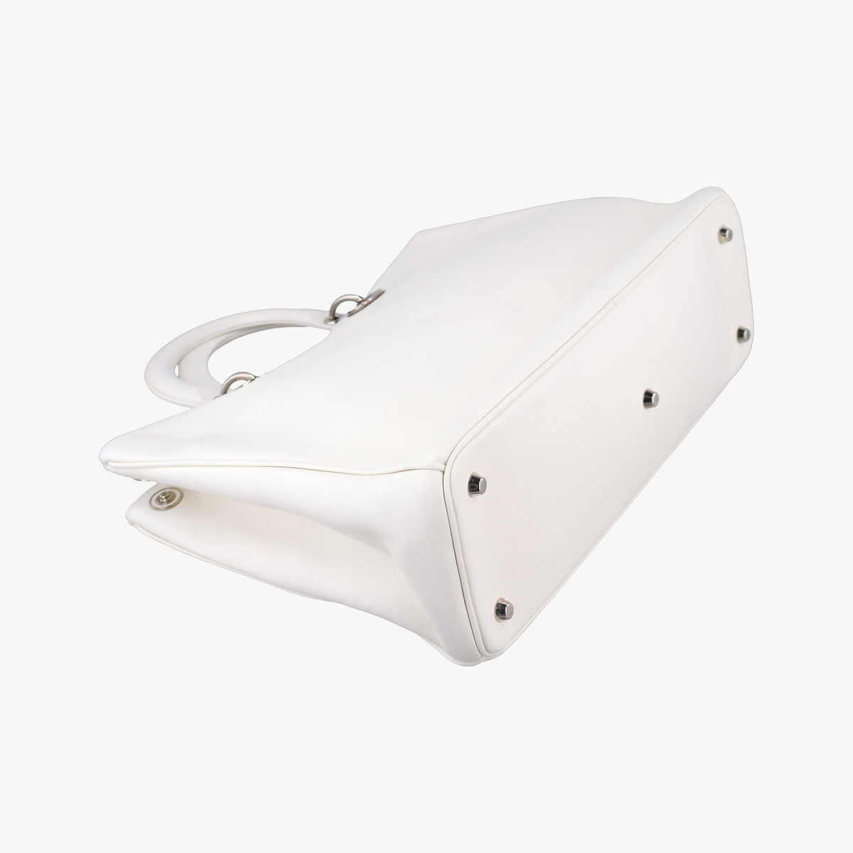 Secondhand Christian Dior Diorissimo White Leather  shoulderbag | stylenewstar