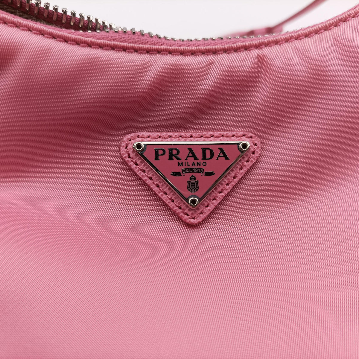Secondhand Prada Re-Edition 2005 Hobo Pink Nylon×leather 1NE515 handbag | stylenewstar