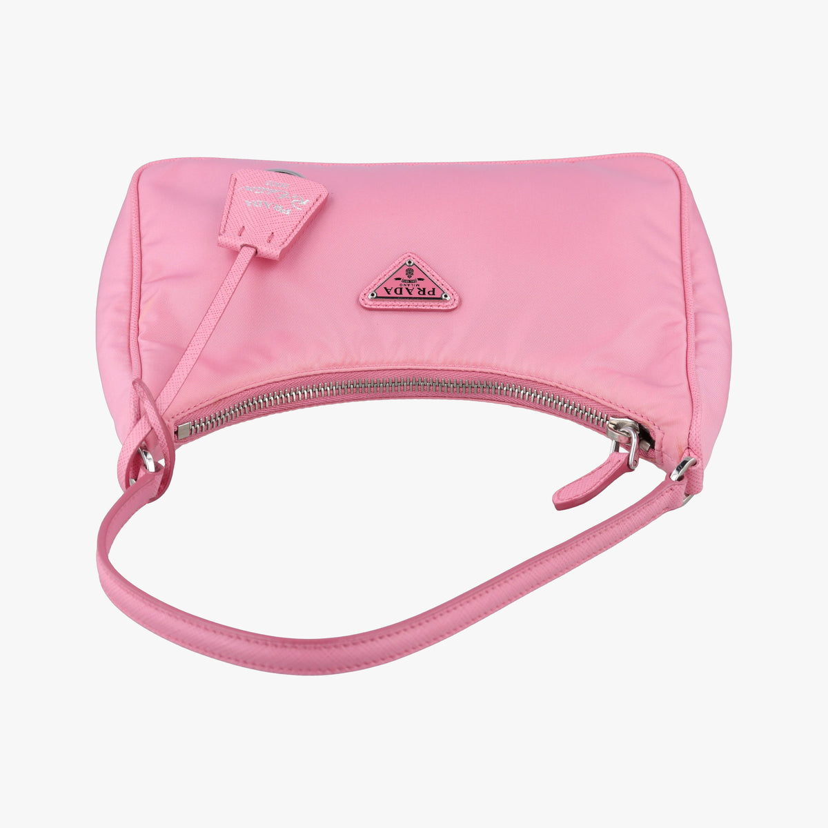 Secondhand Prada Re-Edition 2005 Hobo Pink Nylon×leather 1NE515 handbag | stylenewstar