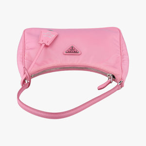 Secondhand Prada Re-Edition 2005 Hobo Pink Nylon×leather 1NE515 handbag | stylenewstar