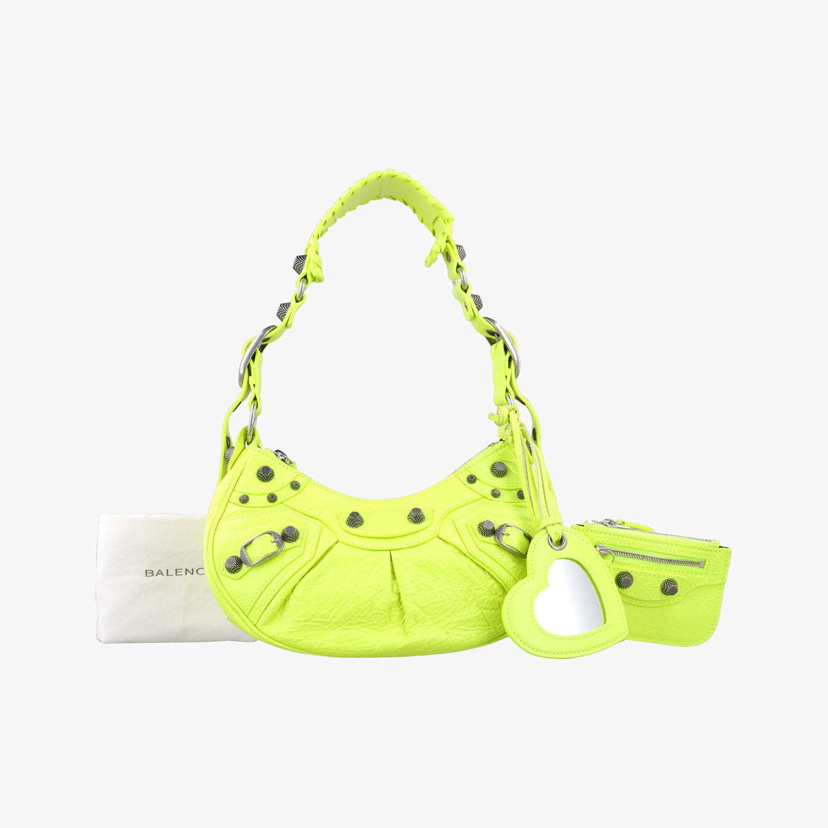 Vintage Balenciaga Le Cagole Green lambskin  shoulderbag | stylenewstar