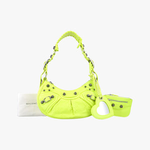 Vintage Balenciaga Le Cagole Green lambskin  shoulderbag | stylenewstar