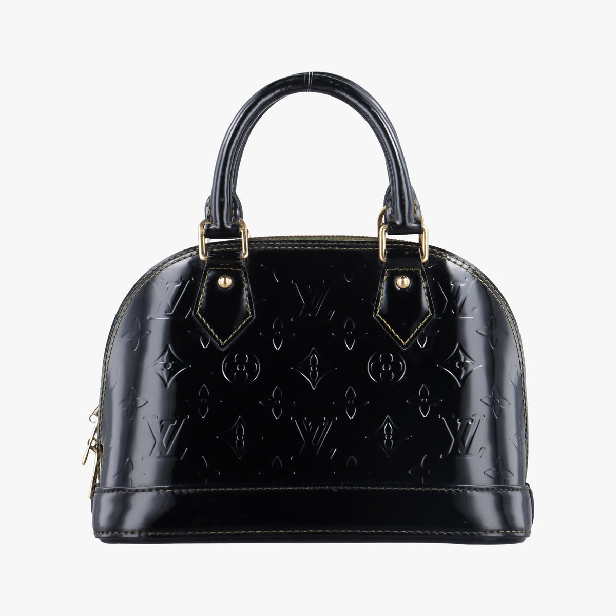 Secondhand Louis Vuitton Alma BB Black Vernis  handbag | stylenewstar