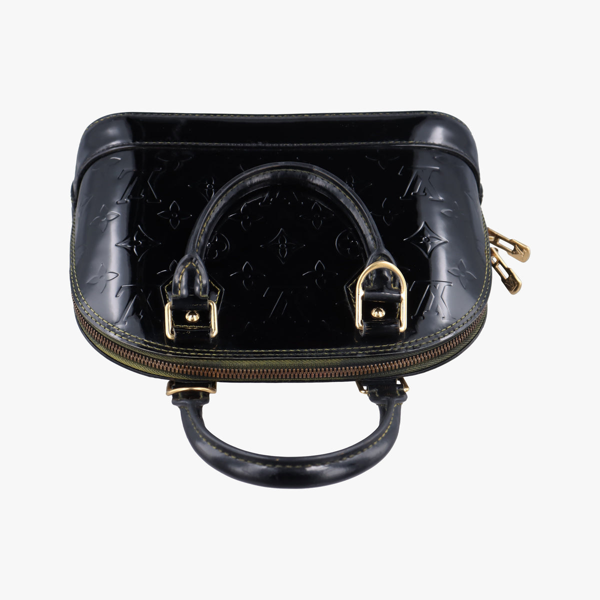 Secondhand Louis Vuitton Alma BB Black Vernis  handbag | stylenewstar