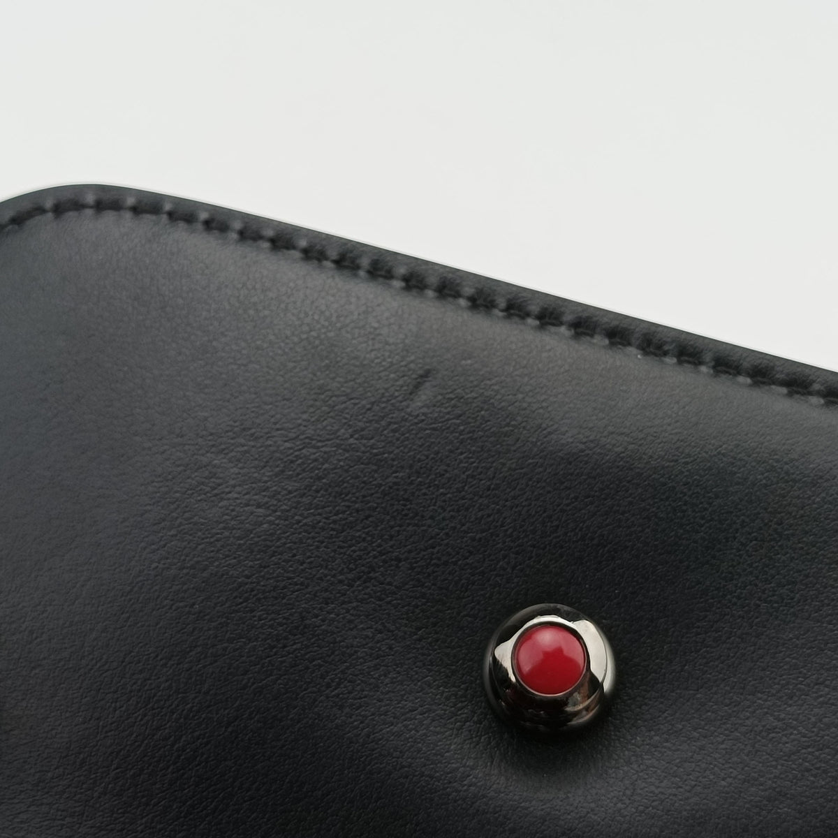 Pre-owned Christian Louboutin Night Tudor Spikes Small Sweet Charity Black Leather  shoulderbag | stylenewstar