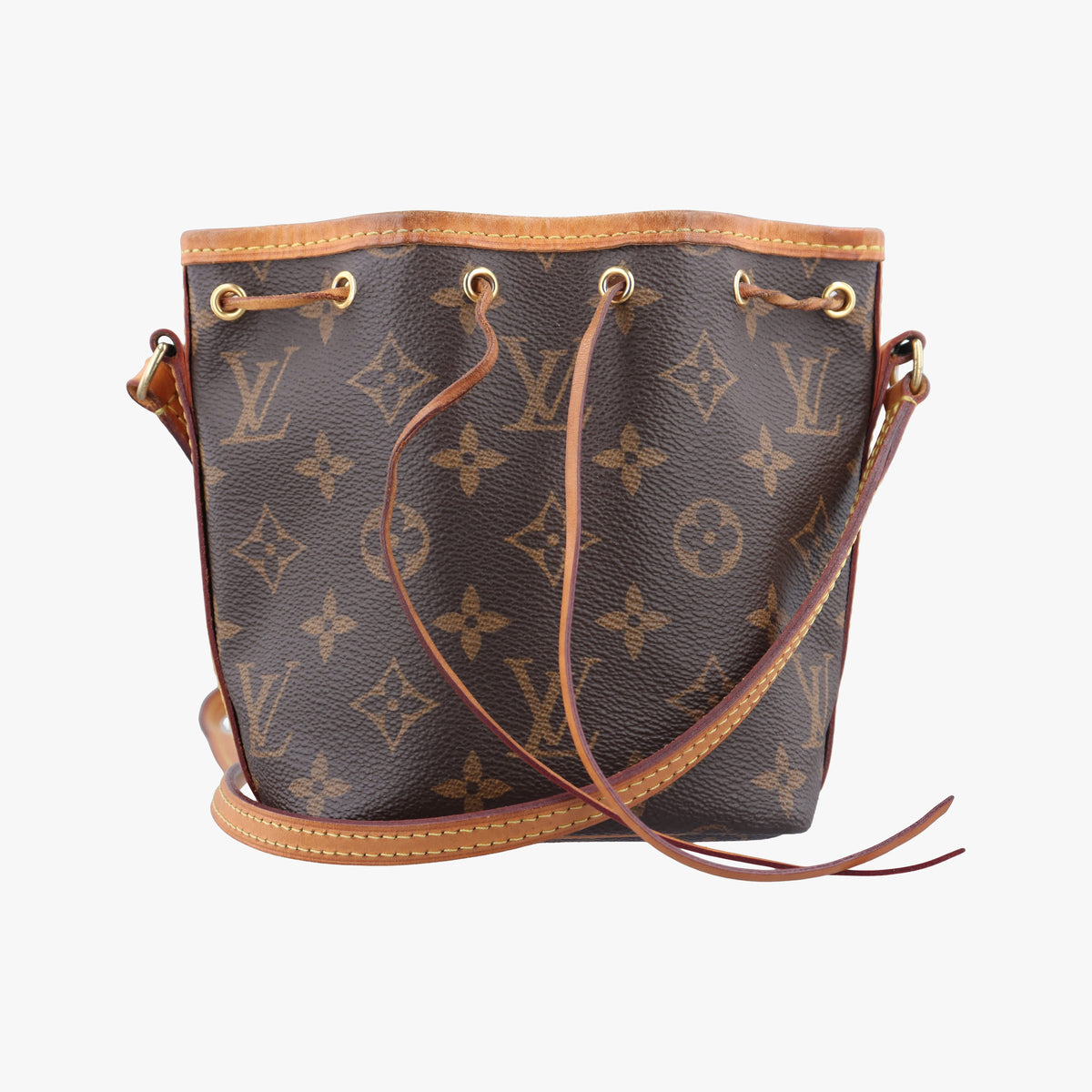 Pre-owned Louis Vuitton Nano Noe Brown Monogram canvas M41346 shoulderbag | stylenewstar
