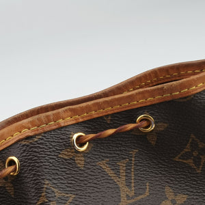 Pre-owned Louis Vuitton Nano Noe Brown Monogram canvas M41346 shoulderbag | stylenewstar