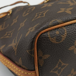 Pre-owned Louis Vuitton Nano Noe Brown Monogram canvas M41346 shoulderbag | stylenewstar