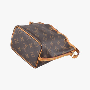 Pre-owned Louis Vuitton Nano Noe Brown Monogram canvas M41346 shoulderbag | stylenewstar