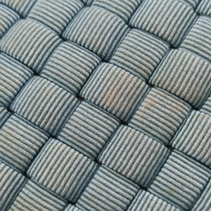 Pre-owned Bottega Veneta Intrecciato Blue Fabric  clutchbag | stylenewstar