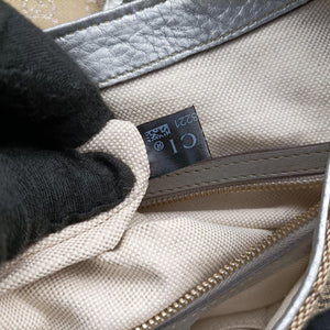 Pre-owned Gucci New Jackie Brown x Silver canvas x leather 246907 shoulderbag | stylenewstar