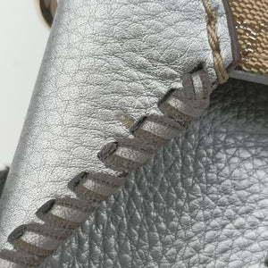 Pre-owned Gucci New Jackie Brown x Silver canvas x leather 246907 shoulderbag | stylenewstar