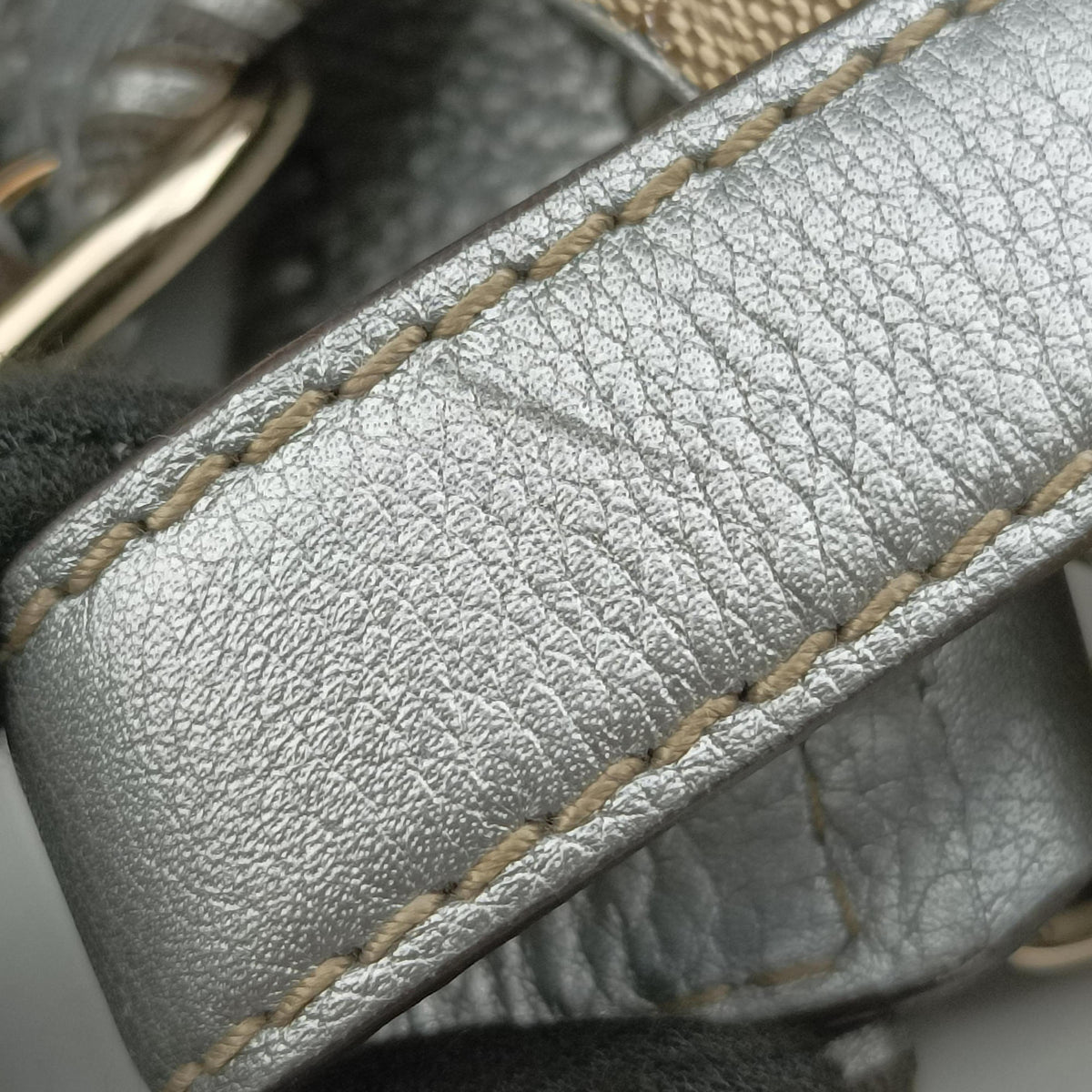 Pre-owned Gucci New Jackie Brown x Silver canvas x leather 246907 shoulderbag | stylenewstar