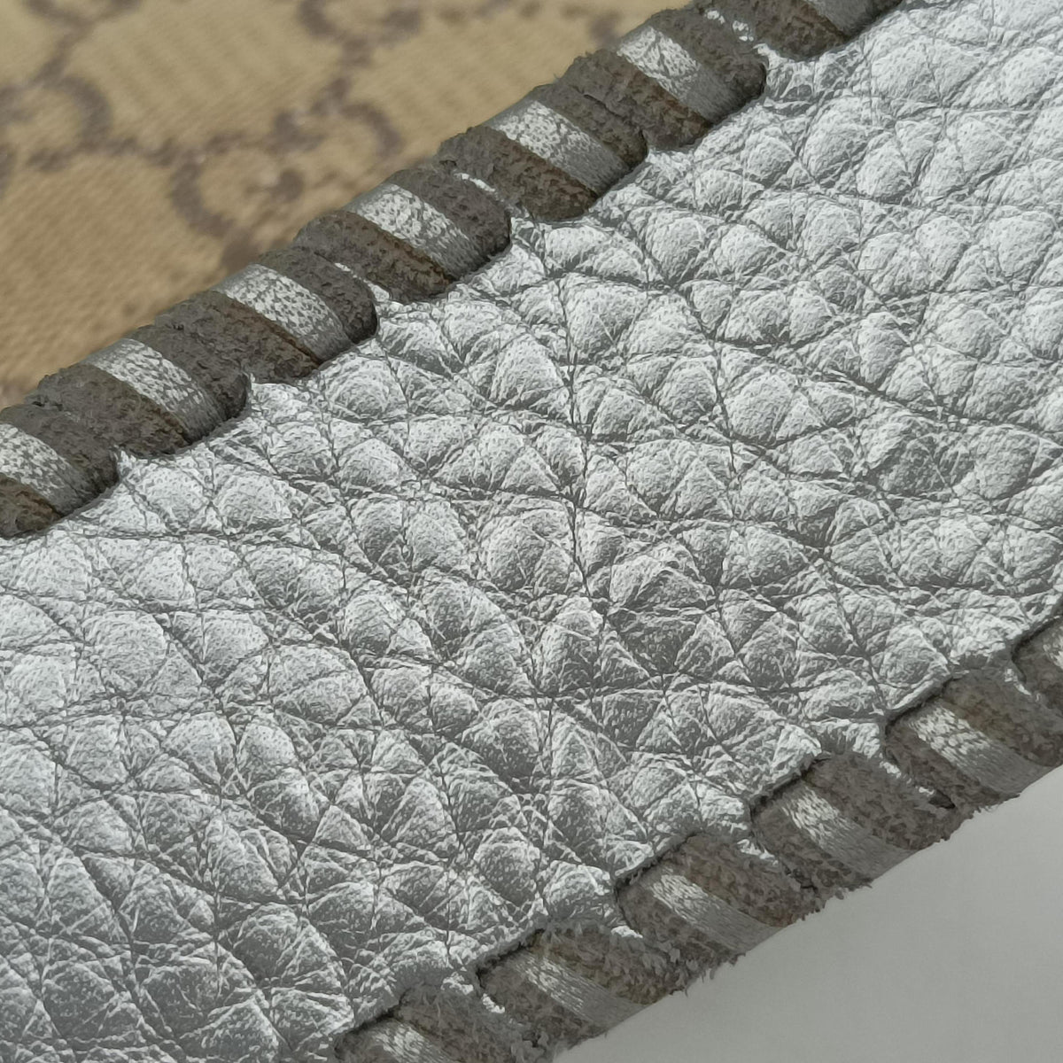 Pre-owned Gucci New Jackie Brown x Silver canvas x leather 246907 shoulderbag | stylenewstar