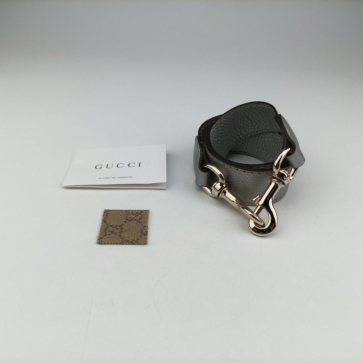 Pre-owned Gucci New Jackie Brown x Silver canvas x leather 246907 shoulderbag | stylenewstar