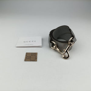 Pre-owned Gucci New Jackie Brown x Silver canvas x leather 246907 shoulderbag | stylenewstar