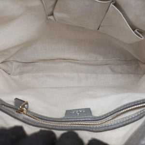 Pre-owned Gucci New Jackie Brown x Silver canvas x leather 246907 shoulderbag | stylenewstar