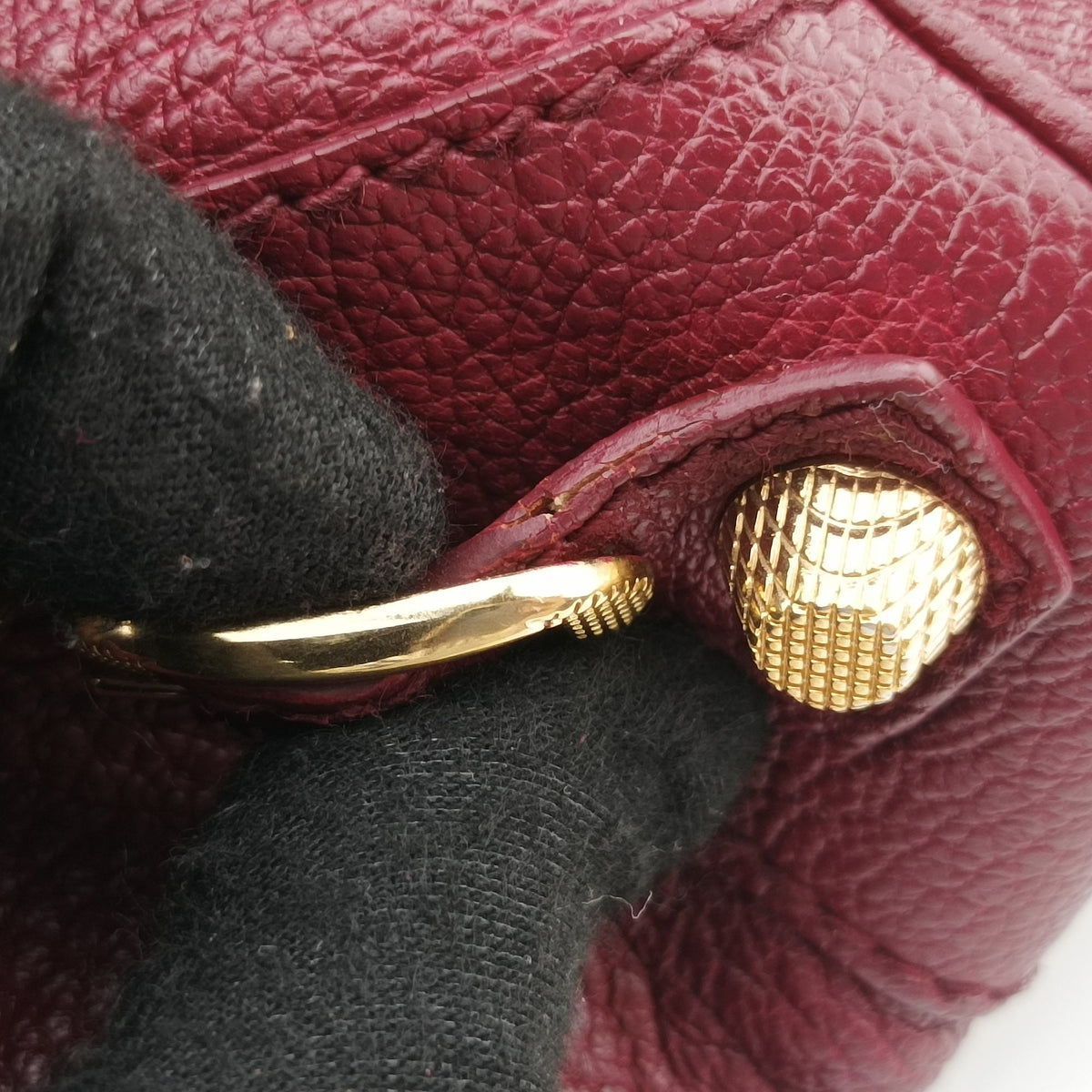 Pre-owned Balenciaga The First Burgundy lambskin  shoulderbag | stylenewstar