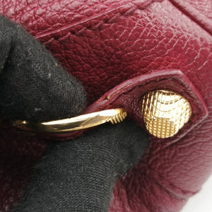 Pre-owned Balenciaga The First Burgundy lambskin  shoulderbag | stylenewstar