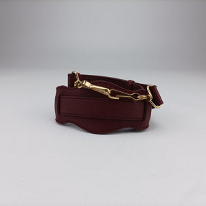 Pre-owned Balenciaga The First Burgundy lambskin  shoulderbag | stylenewstar