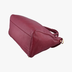 Pre-owned Balenciaga The First Burgundy lambskin  shoulderbag | stylenewstar
