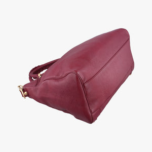 Pre-owned Balenciaga The First Burgundy lambskin  shoulderbag | stylenewstar
