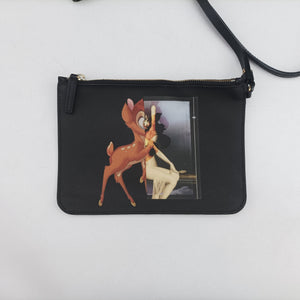 Secondhand Givenchy Bambi Print Antigona tote Black Leather  handbag | stylenewstar