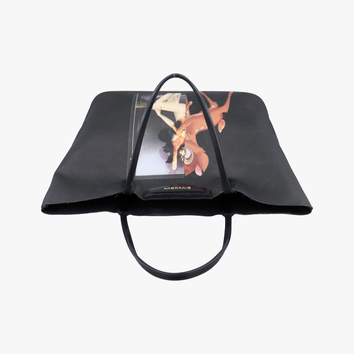 Secondhand Givenchy Bambi Print Antigona tote Black Leather  handbag | stylenewstar