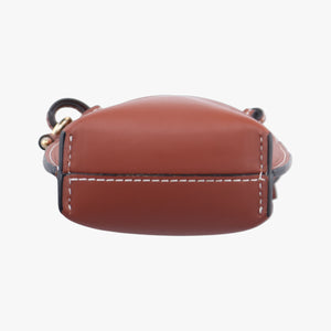 Pre-owned Loewe GATE POCKET Brown Leather  shoulderbag | stylenewstar