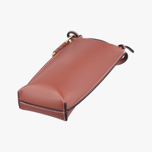 Pre-owned Loewe GATE POCKET Brown Leather  shoulderbag | stylenewstar