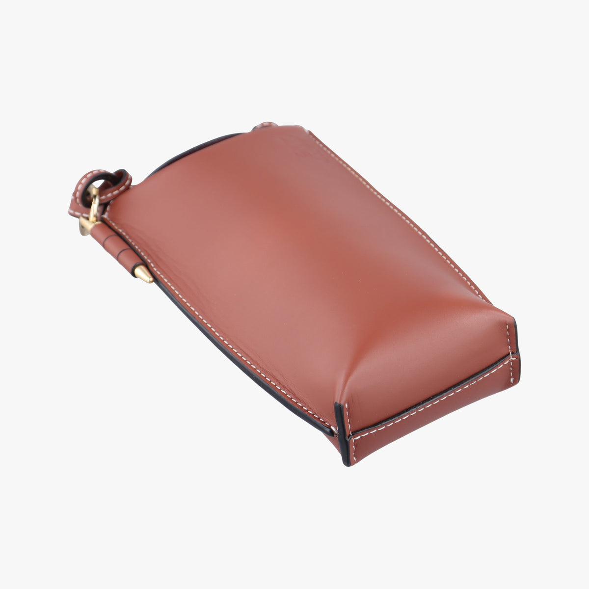 Pre-owned Loewe GATE POCKET Brown Leather  shoulderbag | stylenewstar