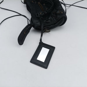 Pre-owned Balenciaga Classic City Mini Black lambskin  shoulderbag | stylenewstar