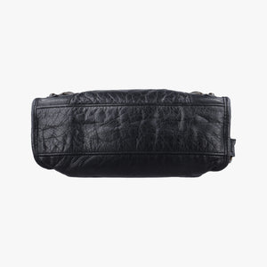 Pre-owned Balenciaga Classic City Mini Black lambskin  shoulderbag | stylenewstar