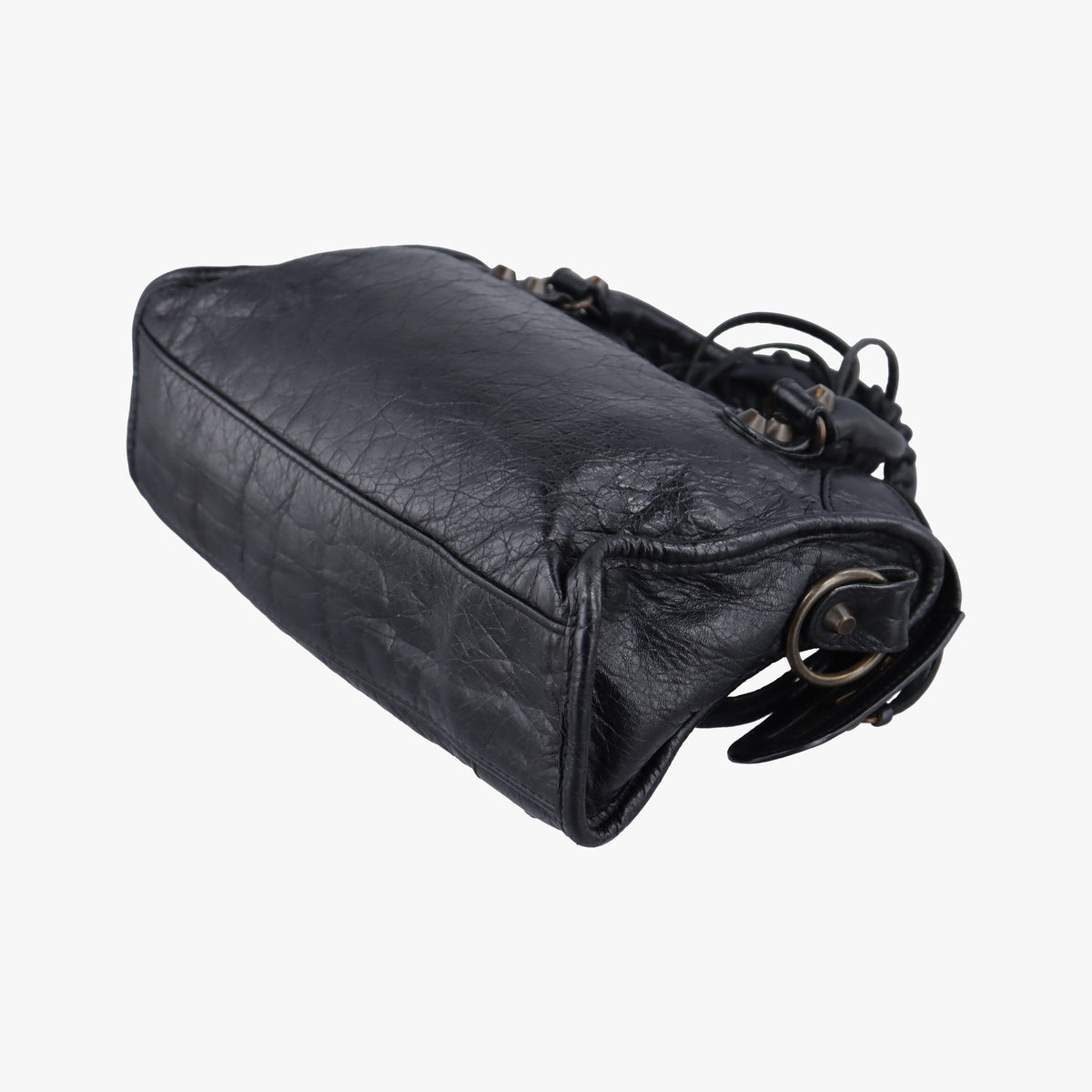 Pre-owned Balenciaga Classic City Mini Black lambskin  shoulderbag | stylenewstar